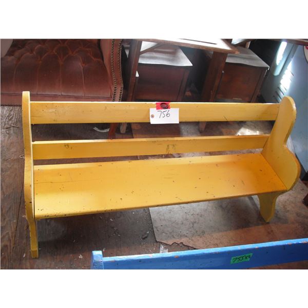 wooden bench