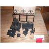 Image 1 : small cast décor and picture frames- Queen salesman sample stove