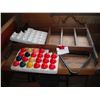 Image 1 : billiards balls and pool cue stand/shelf