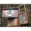 Image 1 : sink with counter, stair rails, sliding window
