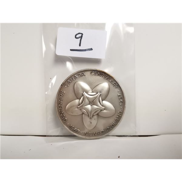 Newfoundland Part Silver Centennial Medal, 60g