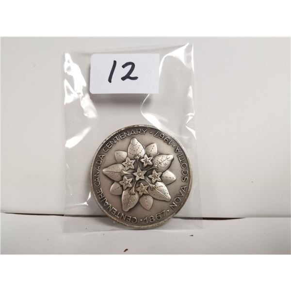 Nova Scotia Part Silver Centennial Medal, 60g