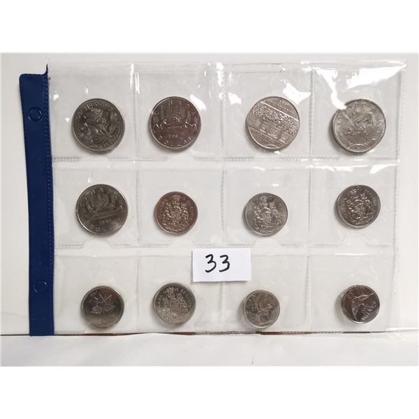 12 Collectible Canadian Coins, Lot 1