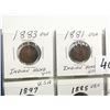Image 2 : 8 U.S. Indian Head Pennies, all from the 1800's