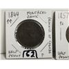 Image 2 : 1844 Bank of Montreal, 1857 Upper Canada Tokens