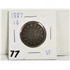 Image 1 : 1887 VF 1 cent coin