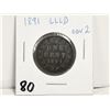 Image 1 : 1891 LLLD OBV2 1 cent coin
