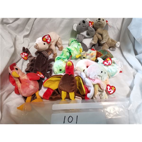 NOS Beanie Babies Over 25 Years Old Lot 1