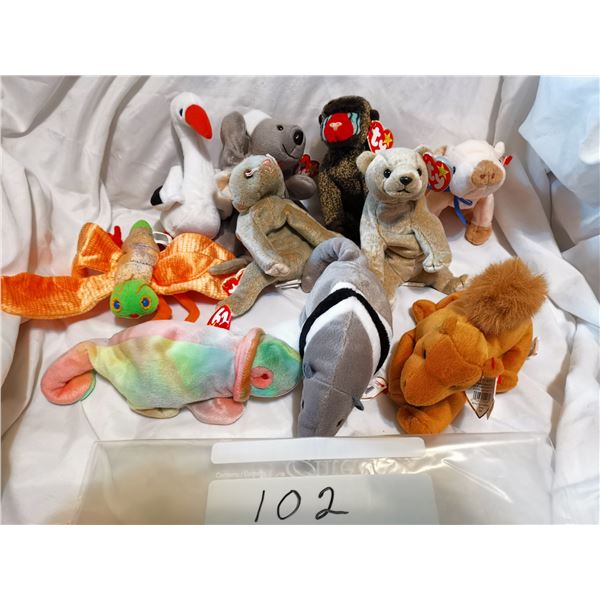 NOS Beanie Babies Over 25 Years Old Lot 2