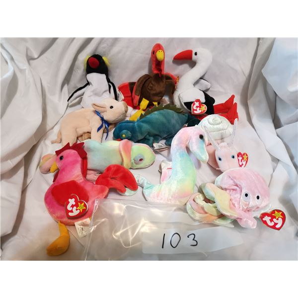 NOS Beanie Babies Over 25 Years Old Lot 3