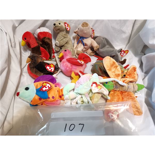 NOS Beanie Babies Over 25 Years Old Lot 7