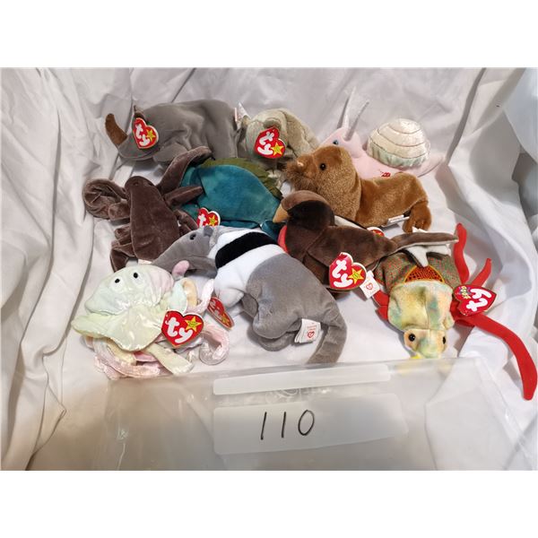 NOS Beanie Babies Over 25 Years Old Lot 10