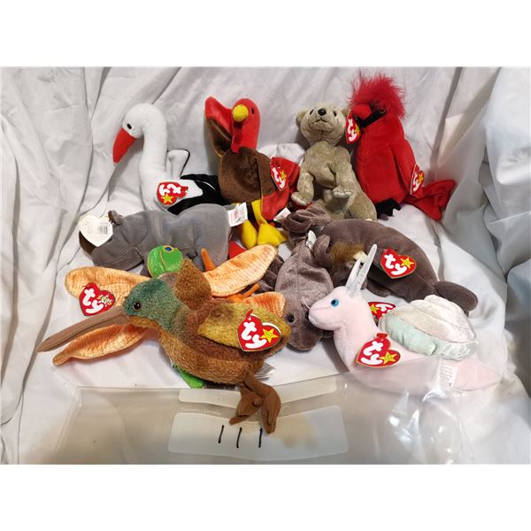 NOS Beanie Babies Over 25 Years Old Lot 11