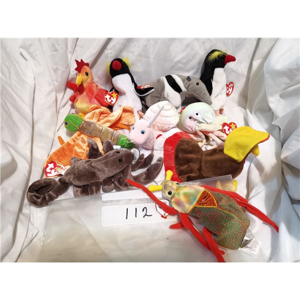 NOS Beanie Babies Over 25 Years Old Lot 12