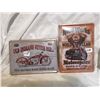 Image 1 : Two Motorcycle Tin Signs