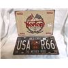 Image 1 : Norton Sign and Route 66 License Plate