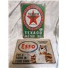 Image 1 : Esso and Texaco Tin Signs