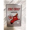 Image 1 : Embossed Texaco Fire Chief Tin Sign