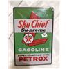 Image 1 : Embossed Texaco Sky Chief Tin Sign