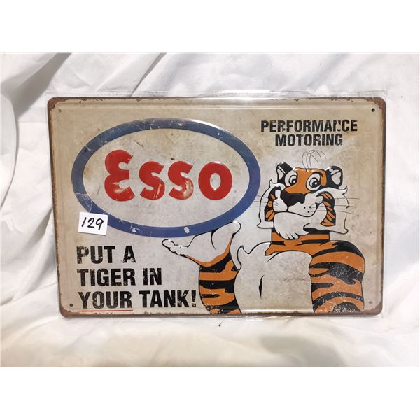 Esso Tiger Tin Sign