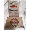 Image 1 : Mobil Oil and Norton Tin Signs
