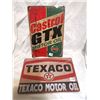 Image 1 : Castrol and Texaco Tin Signs
