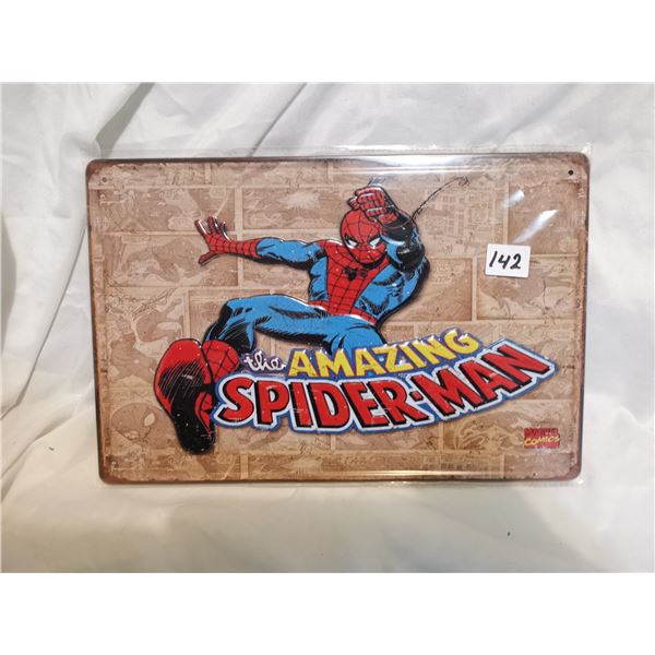 Embossed Spiderman Tin Sign