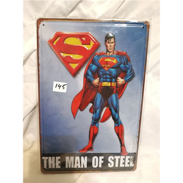 Embossed Superman Tin Sign