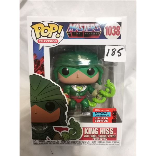 King Hiss Funko Pop, Masters of the Universe – 2020 Fall Convention Ltd. Ed.
