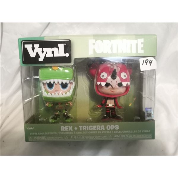 Rex + Tricera Ops Funko Vynl, Fortnite