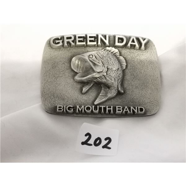 Green Day Big Mouth Band Belt Buckle