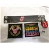 Image 1 : Rolling Stones Lot – (2) Patches, NOS Wrist Band