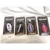 Image 1 : (4) NOS Rock Band Keychains – Sum 41, Linken Park, Incubus, Limp Bizkit