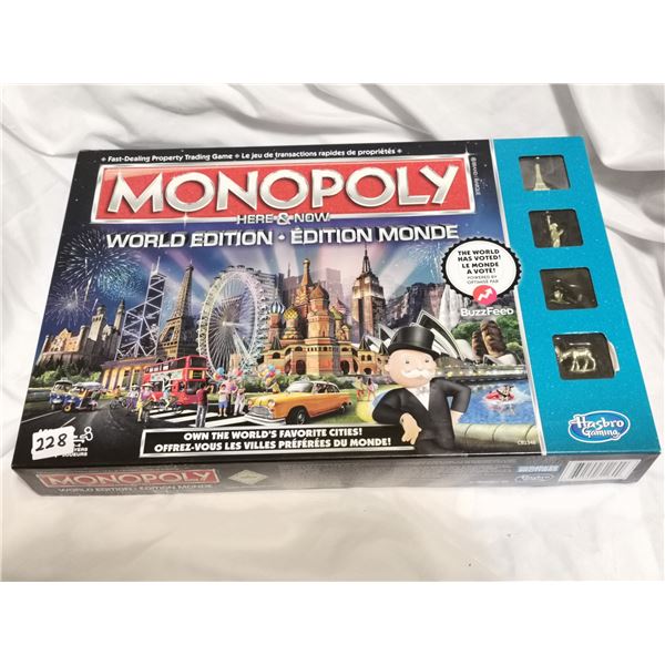 World Edition Monopoly Board Game