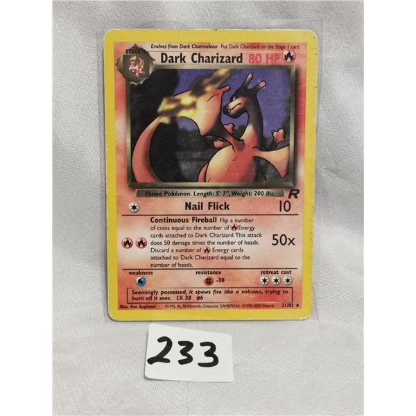 2000 Dark Charizard Pokemon Card, Rare