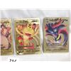 Image 3 : (4) Custom Fan-Art Gold Foil Pokemon Cards