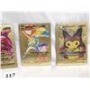 Image 3 : (4) Custom Fan-Art Gold Foil Pokemon Cards