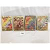 Image 1 : (4) Custom Fan-Art Gold Foil Pokemon Cards