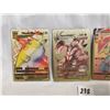 Image 2 : (4) Custom Fan-Art Gold Foil Pokemon Cards