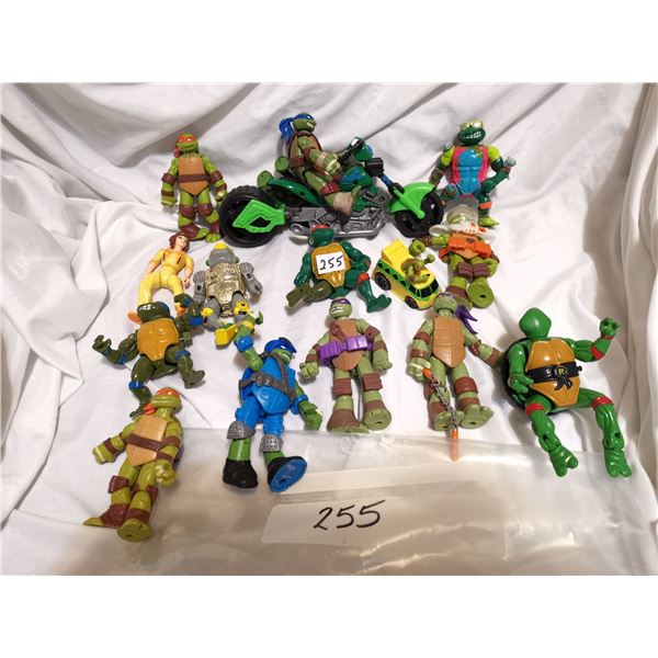 Large Lot of Ninja Turtles Action Figures