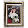 Image 1 : Coca-Cola Framed Ad, 14x18”