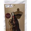 Image 3 : Coca-Cola Wooden Wall Hanging Bottle Opener Sign