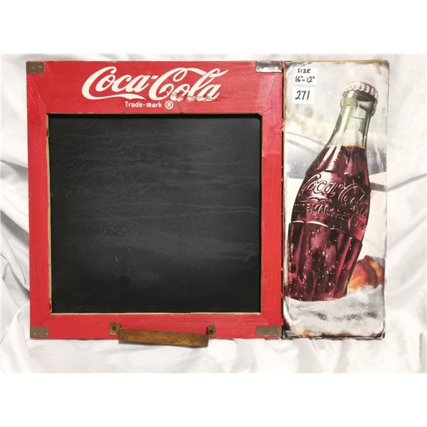 Coca-Cola Chalk Board, 12x16”