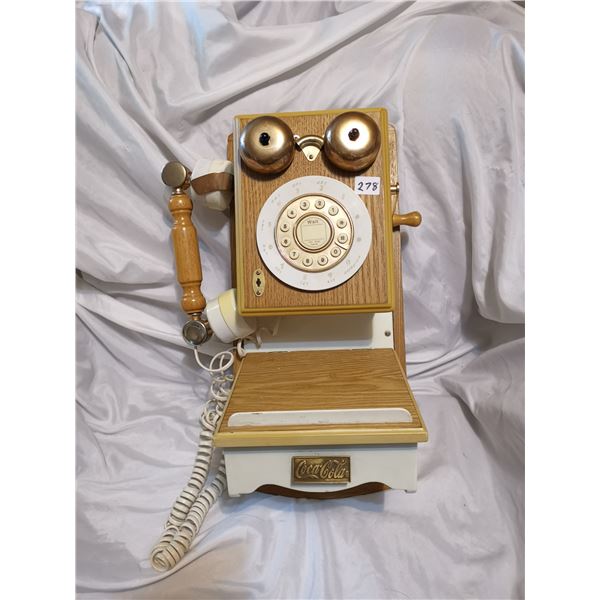 Coca-Cola Vintage-Style Telephone, Not Tested
