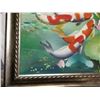 Image 3 : Framed Koi Fish Oil Painting, 25x29”