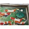 Image 5 : Framed Koi Fish Oil Painting, 25x29”