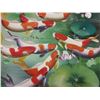 Image 6 : Framed Koi Fish Oil Painting, 25x29”