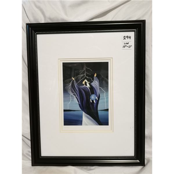 Cree Artist Betty Albert Print “Bravery”, 12x15”