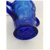 Image 5 : Cobalt Glass Vase, 5” (has chip on bottom)