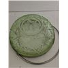 Image 4 : Uranium Glass Candy Dish w/ Handle, 5”